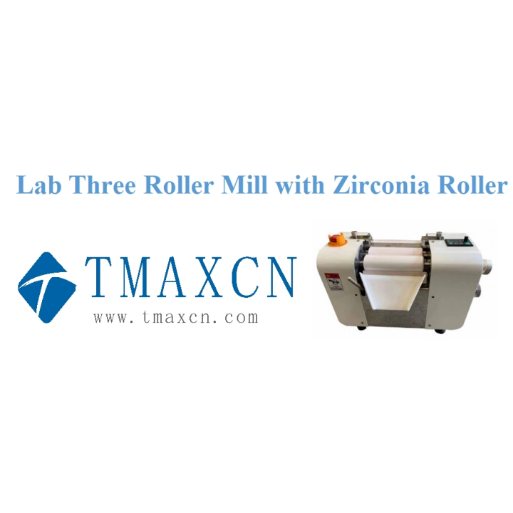 Lab Three Roller Mill พร้อมลูกกลิ้งเซอร์โคเนีย